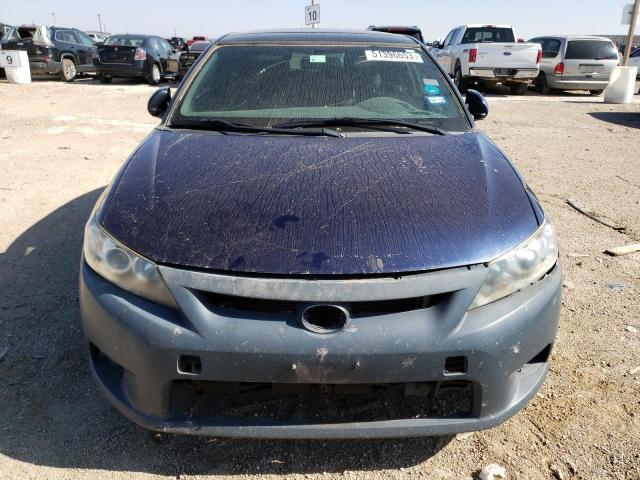JTKJF5C73B3005986 - 2011 TOYOTA SCION TC BLUE photo 5