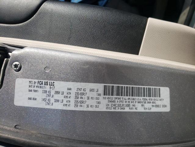 2C4RC1BG5JR110385 - 2018 CHRYSLER PACIFICA TOURING L ვერცხლისფერი ფოტო 14