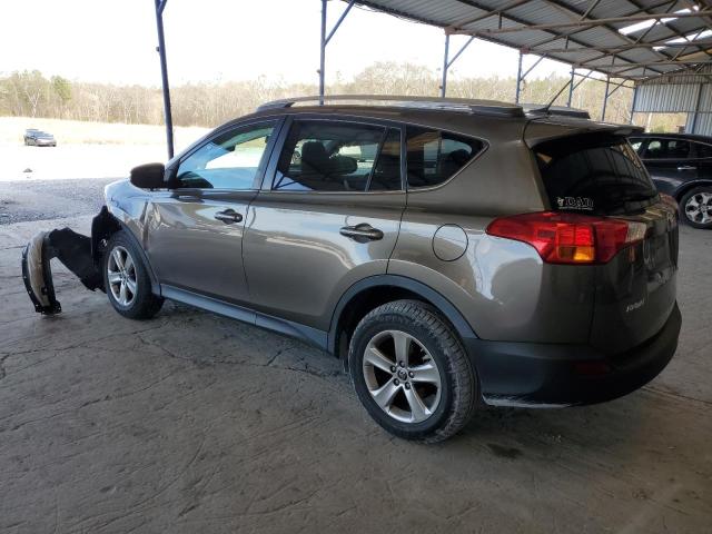 2T3WFREV5FW212155 - 2015 TOYOTA RAV4 XLE BROWN photo 2