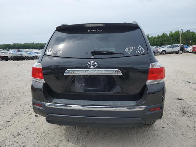 5TDYK3EH2DS089926 - 2013 TOYOTA HIGHLANDER LIMITED BLACK photo 6