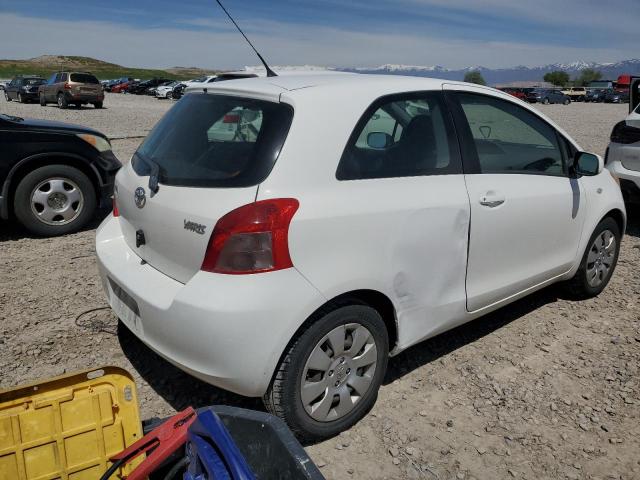 JTDJT923X75086650 - 2007 TOYOTA YARIS WHITE photo 3