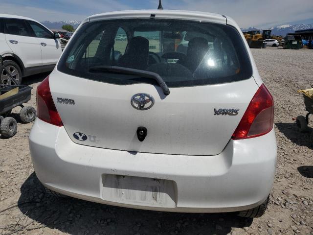 JTDJT923X75086650 - 2007 TOYOTA YARIS WHITE photo 6