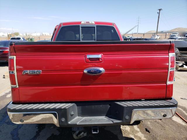 1FTFW1ET5BKE09233 - 2011 FORD F150 SUPERCREW RED photo 6