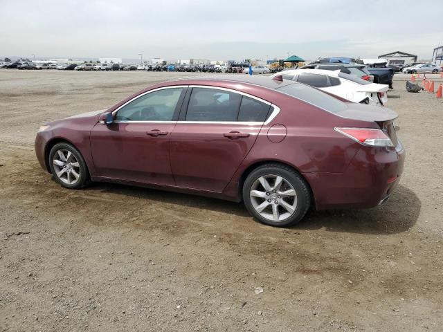 19UUA8F50DA003904 - 2013 ACURA TL TECH BURGUNDY photo 2
