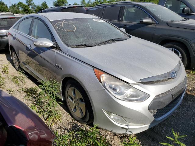 KMHEC4A46CA020365 - 2012 HYUNDAI SONATA HYBRID SILVER photo 4