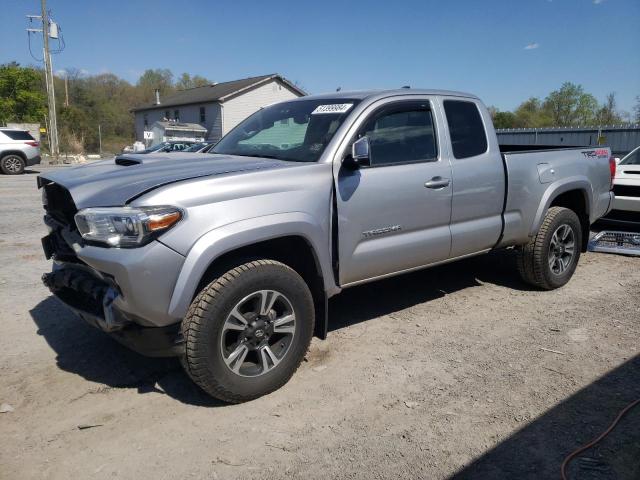 5TFSZ5AN1HX115232 - 2017 TOYOTA TACOMA ACCESS CAB ვერცხლისფერი ფოტო 1