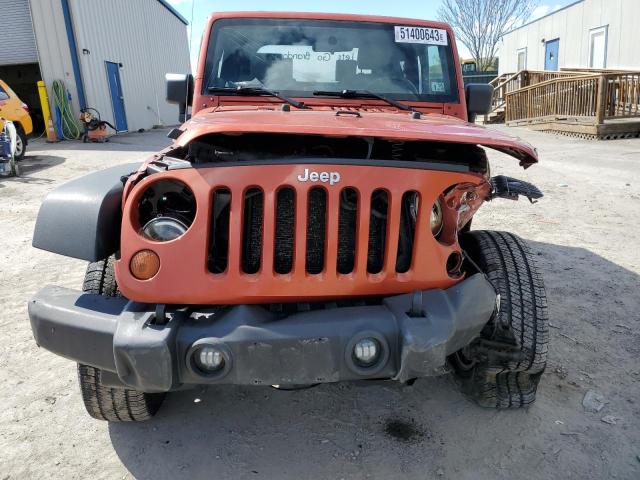 1J4FA24149L775851 - 2009 JEEP WRANGLER X ORANGE photo 5