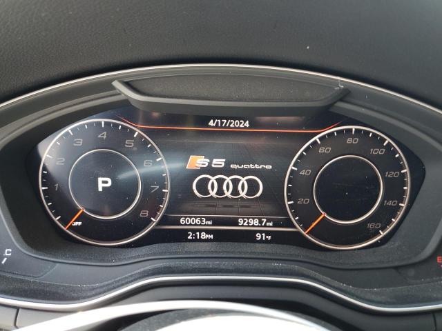 WAUC4CF51JA049948 - 2018 AUDI S5 PRESTIGE 灰色 照片 9