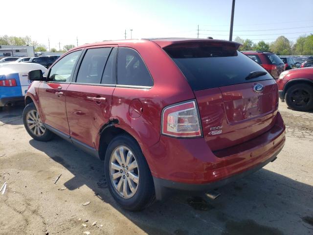 2FMDK39C57BB10153 - 2007 FORD EDGE SEL PLUS RED photo 2