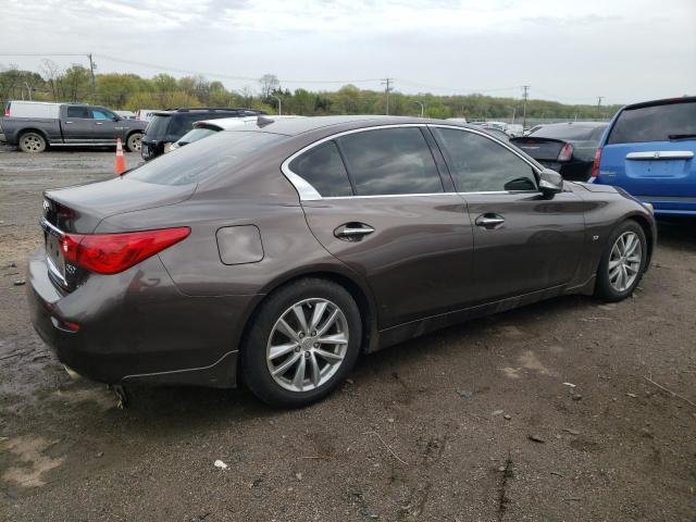 JN1BV7AP0EM672450 - 2014 INFINITI Q50 BASE BROWN photo 3