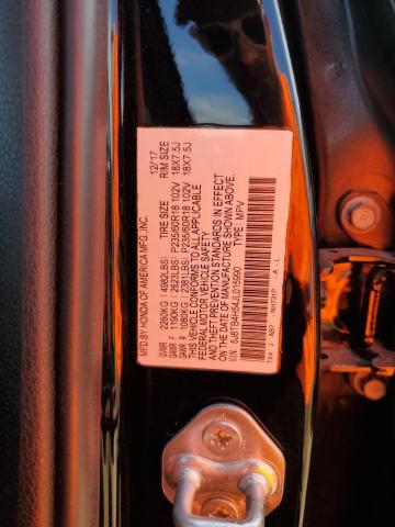 5J8TB4H54JL015990 - 2018 ACURA RDX TECHNOLOGY BLACK photo 10