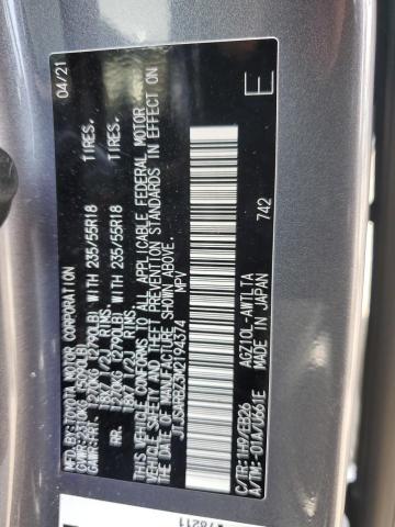 JTJSARBZ3M2194374 - 2021 LEXUS NX 300 BASE ნაცრისფერი ფოტო 13