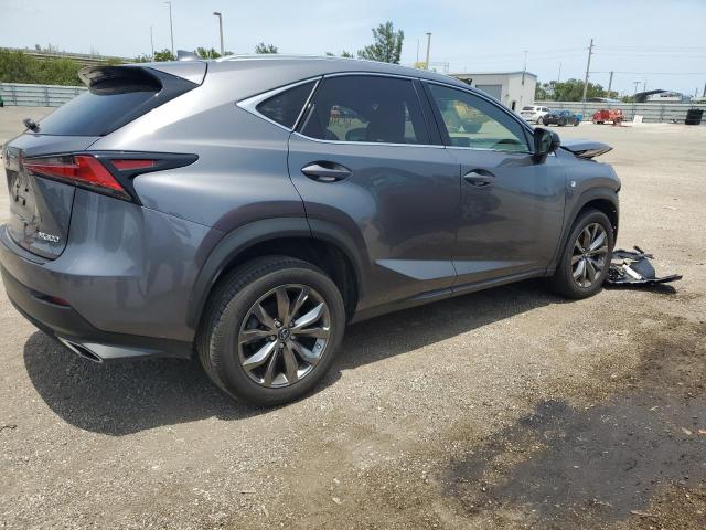 JTJSARBZ3M2194374 - 2021 LEXUS NX 300 BASE ნაცრისფერი ფოტო 3