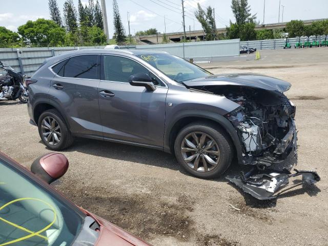 JTJSARBZ3M2194374 - 2021 LEXUS NX 300 BASE ნაცრისფერი ფოტო 4