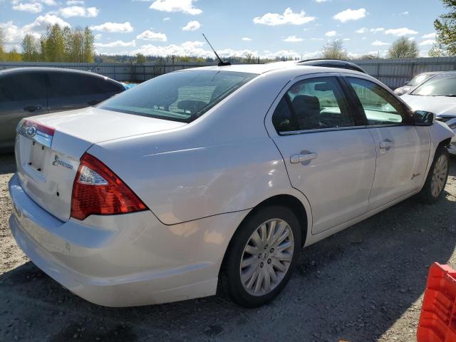 3FADP0L3XBR117158 - 2011 FORD FUSION HYBRID WHITE photo 3