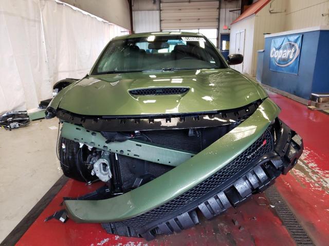 2C3CDXHG8PH611772 - 2023 DODGE CHARGER GT GREEN photo 5