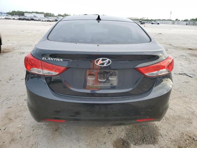 5NPDH4AEXCH101761 - 2012 HYUNDAI ELANTRA GLS BLACK photo 6