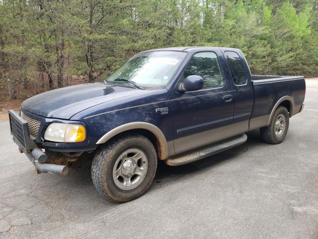 1FTRX17L22NB57222 - 2002 FORD F150 BLUE photo 1