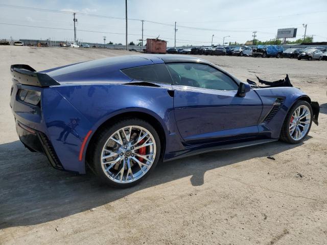 1G1YU2D64H5600710 - 2017 CHEVROLET CORVETTE Z06 3LZ BLUE photo 3