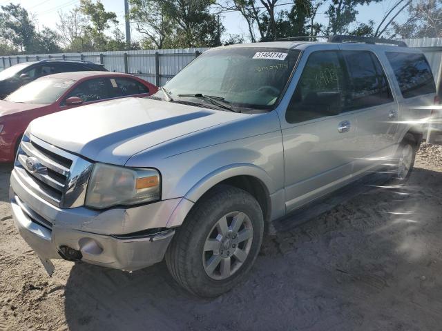 1FMJK1F52AEB62042 - 2010 FORD EXPEDITION EL XLT SILVER photo 1