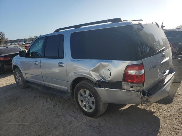 1FMJK1F52AEB62042 - 2010 FORD EXPEDITION EL XLT SILVER photo 2