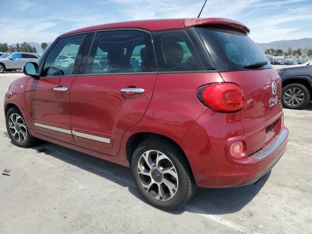 ZFBCFACHXEZ011256 - 2014 FIAT 500L LOUNGE RED photo 2