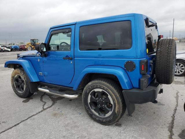 1C4AJWBG2EL239151 - 2014 JEEP WRANGLER SAHARA BLUE photo 2