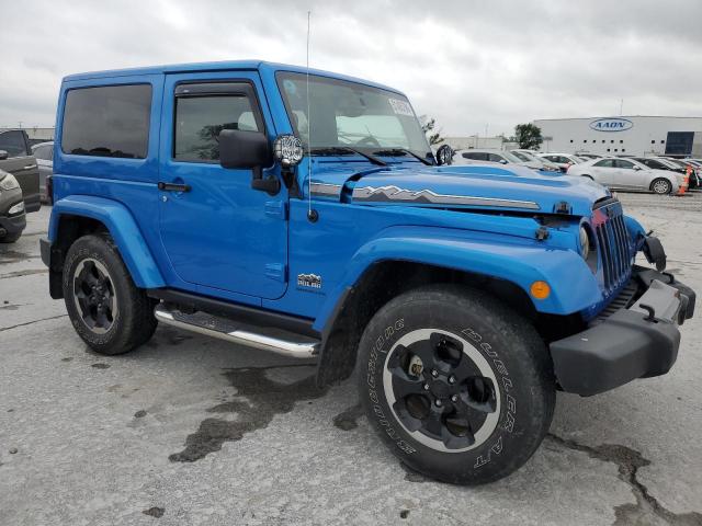 1C4AJWBG2EL239151 - 2014 JEEP WRANGLER SAHARA BLUE photo 4