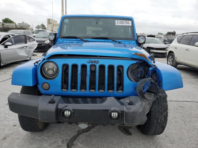 1C4AJWBG2EL239151 - 2014 JEEP WRANGLER SAHARA BLUE photo 5