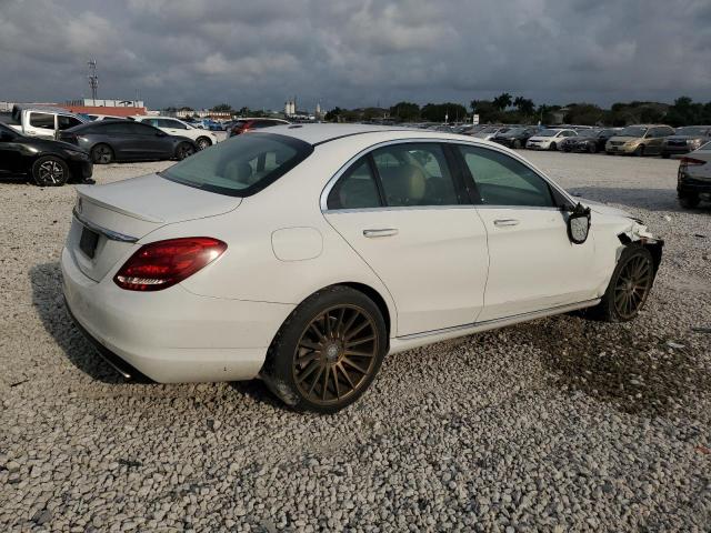 55SWF4JB0FU085771 - 2015 MERCEDES-BENZ C 300 WHITE photo 3