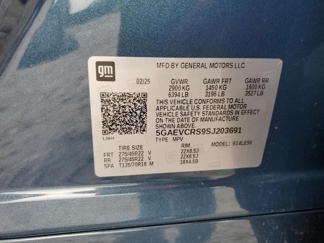 5GAEVCRS9SJ203691 - 2025 BUICK ENCLAVE AVENIR BLUE photo 13