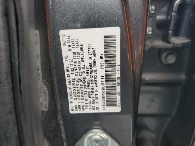 5J6TF1H59DL002166 - 2013 HONDA CROSSTOUR EXL Grau Foto 13