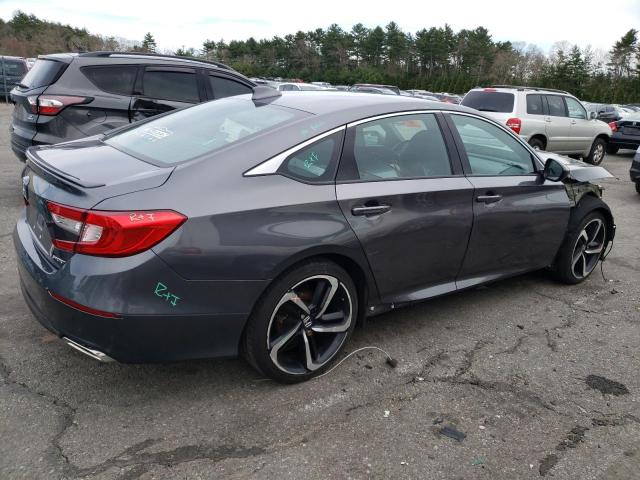 1HGCV1F39JA087545 - 2018 HONDA ACCORD SPORT GRAY photo 3