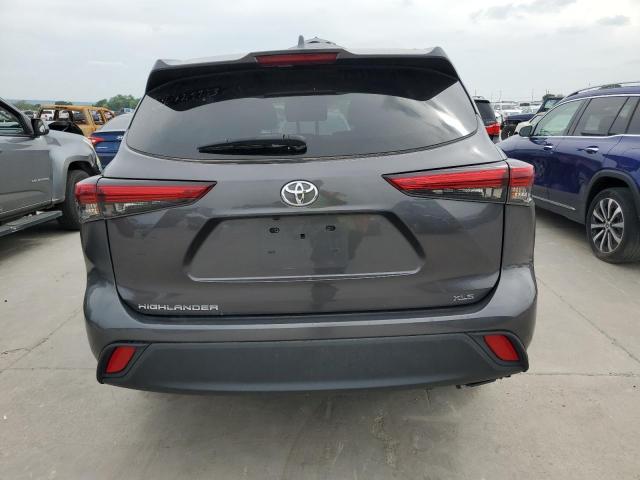 5TDGZRAH8LS029468 - 2020 TOYOTA HIGHLANDER XLE GRAY photo 6