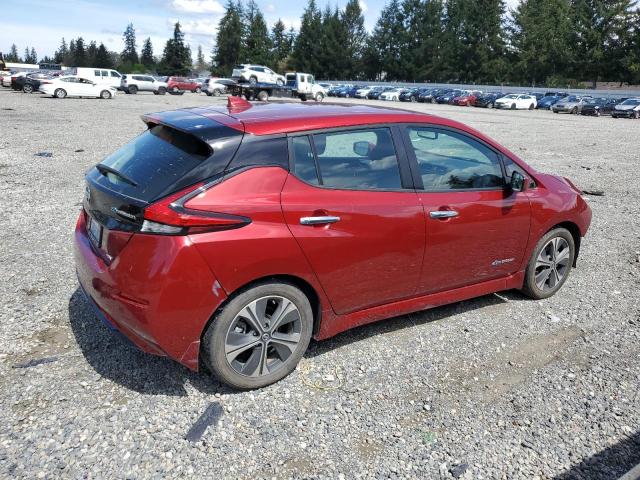 1N4AZ1CP7KC311389 - 2019 NISSAN LEAF S MAROON photo 3