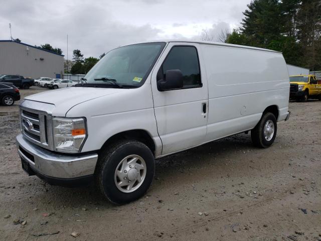 1FTSE3EL8EDA20754 - 2014 FORD ECONOLINE E350 SUPER DUTY VAN WHITE photo 1