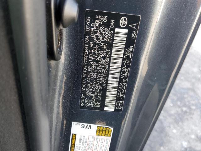 JTKDE177660080661 - 2006 TOYOTA SCION TC 灰色 照片 12