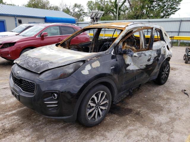 KNDPNCAC5J7301995 - 2018 KIA SPORTAGE EX BLACK photo 1