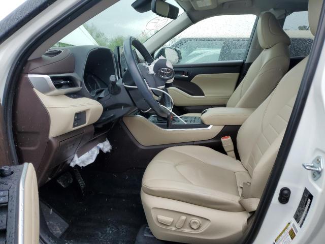 5TDHZRBH0MS124160 - 2021 TOYOTA HIGHLANDER XLE 白色 照片 7