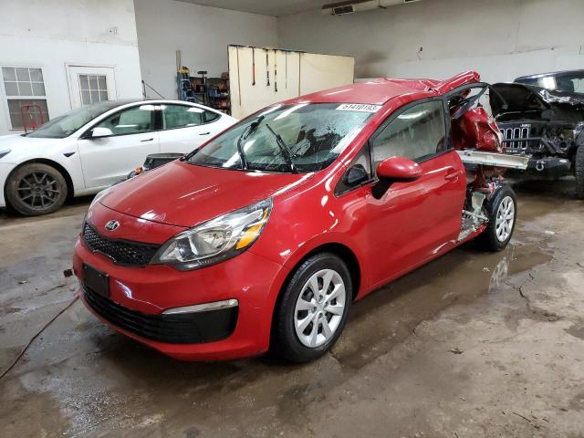 KNADM4A30H6061439 - 2017 KIA RIO LX RED photo 1