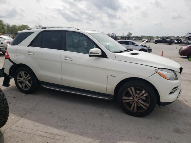 4JGDA5HB5CA084666 - 2012 MERCEDES-BENZ ML 350 4MATIC WHITE photo 4