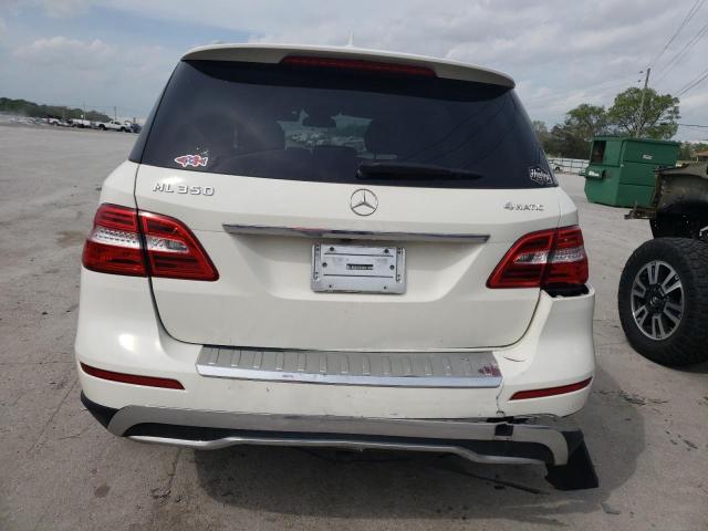 4JGDA5HB5CA084666 - 2012 MERCEDES-BENZ ML 350 4MATIC WHITE photo 6