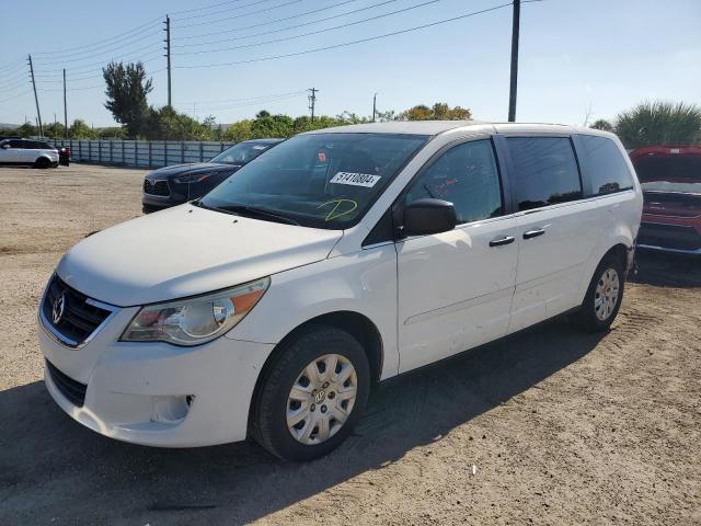 2V4RW4D12AR230815 - 2010 VOLKSWAGEN ROUTAN S WHITE photo 1