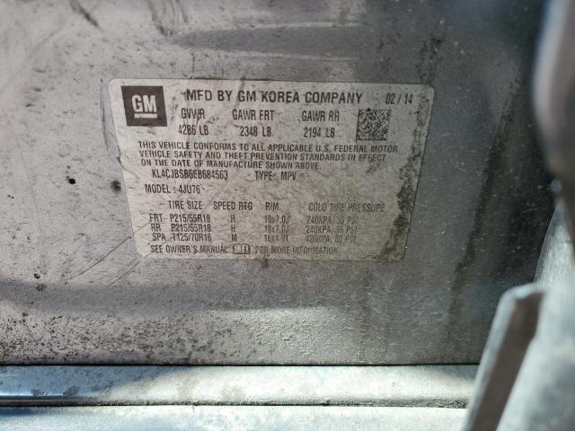 KL4CJBSB6EB684563 - 2014 BUICK ENCORE CONVENIENCE 银色 照片 13