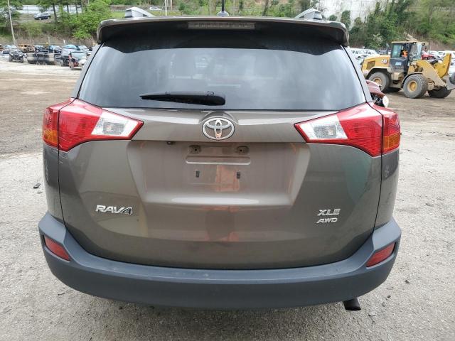 2T3RFREV7FW385219 - 2015 TOYOTA RAV4 XLE BROWN photo 6