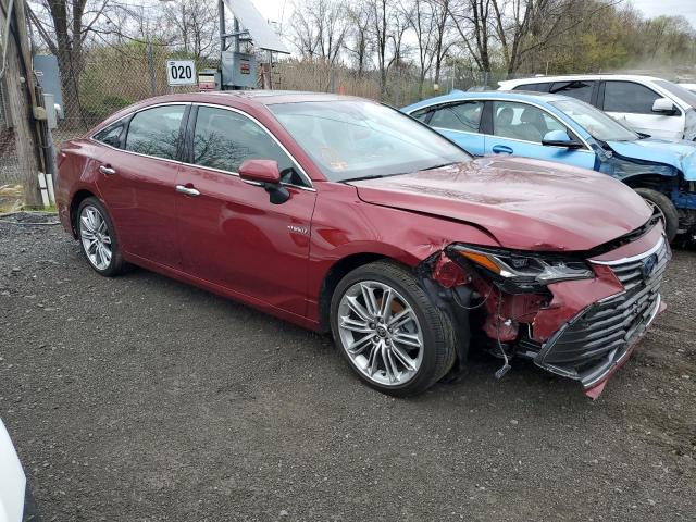 4T1DA1AB4MU006480 - 2021 TOYOTA AVALON LIMITED RED photo 4