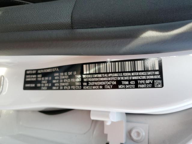 ZASPAKBN5N7D47104 - 2022 ALFA ROMEO STELVIO TI WHITE photo 14