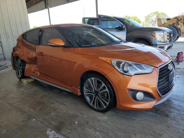 KMHTC6AE8GU279231 - 2016 HYUNDAI VELOSTER TURBO ORANGE photo 4