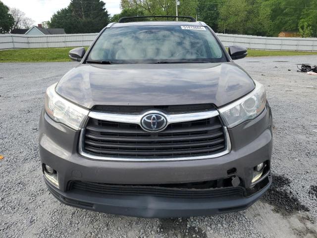 5TDYKRFH8FS091748 - 2015 TOYOTA HIGHLANDER LIMITED GRAY photo 5