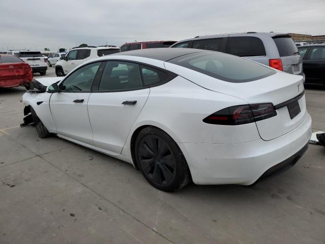 5YJSA1E50NF487953 - 2022 TESLA MODEL S 白色 照片 2